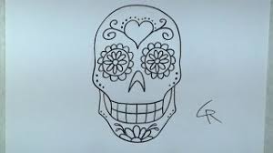 Learn how to draw a sugar skull! Learn How To Draw And Color A Sugar Skull Part 1 Icanhazdraw Youtube