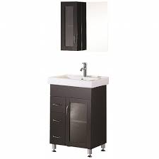 Chrome hardwares and toe kick with gust guard are included. Design Element Oslo 24 In W X 18 In D Vanity In Espresso With Porcelain Vanity Top And Mirror In White Dec022 The Home Depot