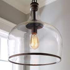 Reproduction Glass Cloche Pendant Glass Cloche Glass Pendant Light Glass Pendant Shades