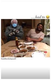 @potus and @vp may have won the white house, but yesterday @berniesanders won the internet. Priyanka Chopra Incorporates Hilarious Bernie Sanders Meme In Unseen Family Photos With Nick Jonas Hindi Movie News Times Of India