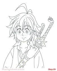 Bekijk meer ideeën over anime, cowboy bebop, tokyo ghoul. How To Draw Meliodas From Nanatsu No Taizai Mangajam Com Anime Character Design Anime Character Drawing Seven Deadly Sins Anime