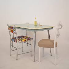 We spruced them up by. Midcentury Italian Turquoise Formica Kitchen Table With Tapered Chrome Legs For Sale At 1stdibs