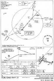 iap chart vor dme rwy 21 bloomington normal bmi