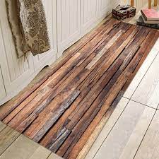 Wood Grain Absorbent Non Slip Floor Mat For Living Room Bathroom Kitchen Non Slip Flooring Rugs On Carpet Floor Mats