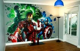Decoration Chambre Garcon Super Heros Marvel Bedroom Avengers Room Superhero Room