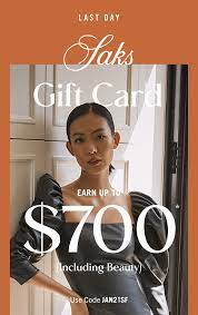 1 what are the advantages of saks gift card promotion as a gift? Saks Fifth Avenue Don T Forget Your 700 Gift Card Expires Tonight Only A Few Left Of Your Piaget Necklace More Milled