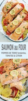 Paves De Saumon Sur Lit De Pommes De Terre Fondantes Au Four Recette Plat Plats Complet Recette Poisson