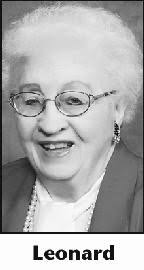 MARGARET LEONARD Obituary (2012)