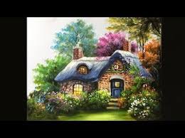 Painting The Basic Cottage In Acrylics Lesson 3 Youtube Landscape Painting Tutorial Acrylic Painting Tips Simple Acrylic Paintings