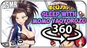 After this photoshoot, she'll be a guest on a radio show and a magazine interview, right? Sleep With Momo Yaoyorozu Asmr 360 My Hero Academia 360 Vr Youtube