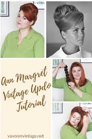 1960s Ann Margret Updo Tutorial Curly Hair Styles Updo Tutorial Short Hair Styles Easy