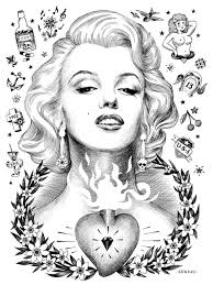 100% free famous people coloring pages. Marilyn Monroe Coloring Pages Free