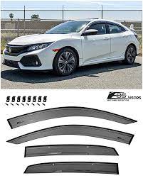 Amazon Com Extreme Online Store For 2016 Present Honda Civic Hatchback Models Eos Visors Jdm Real Mugen Cl Honda Civic Hatchback Civic Hatchback Honda Civic
