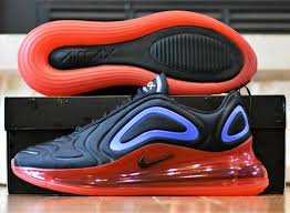 Nike Air Max 720 New Men S Black Red Blue Airmax Running Shoes Ao2924 014 In 2020 Nike Air Max Black And Red Red And Blue