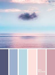 Blue And Purple Color Palette Inspired By Sky Color Evening Sky Color Palette Besth In 2020 Kleurenpaletten Slaapkamer Verf Kleuren Bruiloft Kleuren Paletten