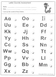 Alphabet Letter Sound Assessment Letter Recognition Worksheets Letter Sound Recognition Letter Recognition