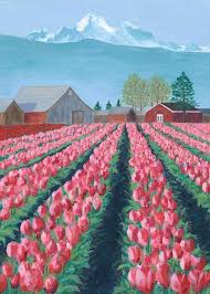 Tulips By Lyn Linder Canvas Art Painting Tulip Painting Art Painting