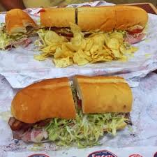 Subs are prepared mike's way® with onions, lettuce, tomatoes, oil, vinegar and spices. Jersey Mike S Giant Sub Size