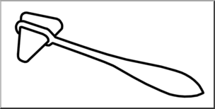 Hammer coloring pages tags : Clip Art Medicine Medical Technology Taylor Hammer B W I Abcteach Com Abcteach