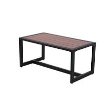 Qr code link to this post. Hampton Bay West Park Black Aluminum Outdoor Coffee Table 731 0812 000 The Home Depot