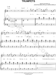 We also offer a variety of arrangements, including trumpet solo sheet music. Jason Derulo Trumpets Sheet Music In C Major Transposable Download Print Sku Mn0128276