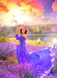 lavender sunset video lovely girl image beautiful women videos beautiful gif