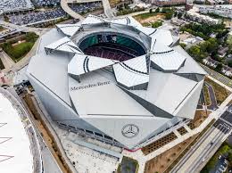 Mercedes Benz Stadium By Hok Atlanta Stadium Architecture Football Stadiums Stadium