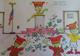 Decorate The Floor Common Cootie Phrase Spouted Off By The Person In Charge To Indicate That A Fine Needs To Be Paid By The Offending Painting Art Cartoon