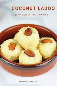 Coconut Ladoo With Condensed Milk In 15 Mins Anto S Kitchen Recipe Coconut Recipes Desserts Indian Desserts