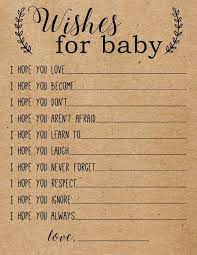 Editable Baby Wish Cards Wishes For Baby Cards Customizable Baby Advice Printable Instant Download Baby Shower Games Baby Shower Say I Do Printables Pin Chic Baby Shower Wishes For