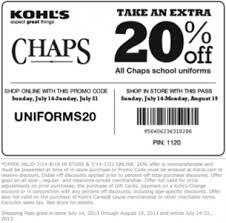 Chaps 20 Off At Kohl S Be Sure To Repin And Share The Savings Kohls Coupons Free Printable Coupons Printable Coupons