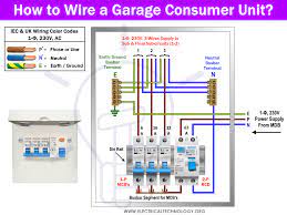If only a small amount of load. How To Wire A Garage Consumer Unit Wiring Rcd In Garage Cu
