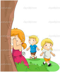 Playing Hide And Seek Drawing For Kids Art Classroom Decor Family Artwork