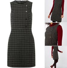 Black Boucle Button 1960s Style Shift Dress At Dorothy Perkins 1960s Fashion Fashion Outfits Dresses