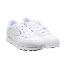 Details About Reebok Youth Shoes Classic Leather 50150 White Grey Running Tennis