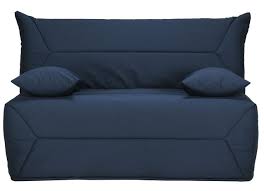 banquette bz tissu 140x190 cm avec coffre matelas sofaflex 12 cm zilo couleur bleu clair lestendances fr matelas banquette lit banquette