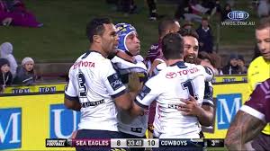 Nrl sea eagles v cowboys | the world's leading rugby league competition involves 16 teams playing over 25 rounds and a month of finals to decide the nrl premiers. Nrl Highlights Manly Sea Eagles V North Queensland Cowboys Round 13 Youtube