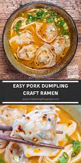 Pork Dumpling Ramen Recipe Pork Dumpling Ramen Recipes Easy Ramen Toppings