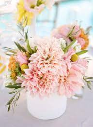 Dahlia Centerpiece Dahlias Wedding Dahlia Centerpiece Flower Bouquet Wedding