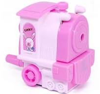 Cute Pink Train Design Table Top Pencil Sharpener