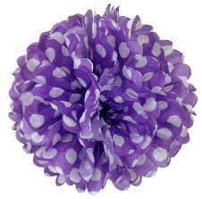 Premium garden plants for less, order online. Tissue Paper Pom Pom Flower Ball 14inch Polka Dot Petunia Purple