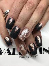 Maybe you would like to learn more about one of these? Black And Gold Nails Popularnailshapes Black Gold Nails Gold Nails Turquoise Nails