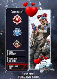 The great management and staff at apex are perfect partners for us to work with. Artstation Apex Legends Cookiekzttv Player Card Alex Ryan