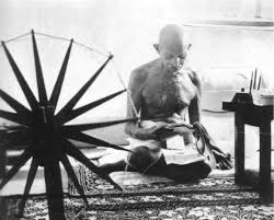 The gandhian ideal for self help was represented by the spinning wheel in the center of indian flag. What Is The Meaning Of The Spoked Wheel In The Flag Of India Hubpages