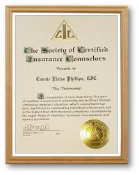 The cic certification program was started by the national alliance for insurance education & research in austin, texas in 1969. Celebrating 35 Years Of Service Connie Phillips Insurance