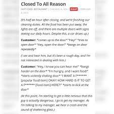 Closed To All Reason Funny True Stories Funny Stories Not Always Right