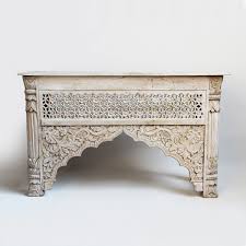 White Wash Carved Wood Architectural Console Table Carved Table Wooden Console Table Wood Console Table