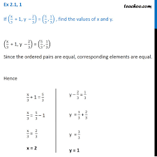 Because the sequence of partial sums fails to converge to a finite limit, the series does not have a sum. Ex 2 1 1 If X 3 1 Y 2 3 5 3 1 3 Find X And Y