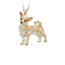 Best In Show Dog Lovers Chihuahua Crystal Pendant Necklace By The Bradford Exchange Bradford Exchange Http Www Ama Dog Pendant Chihuahua Jewelry Dog Jewelry