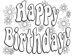 View and print full size. Happy Birthday Coloring Pages Gallery Whitesbelfast Com